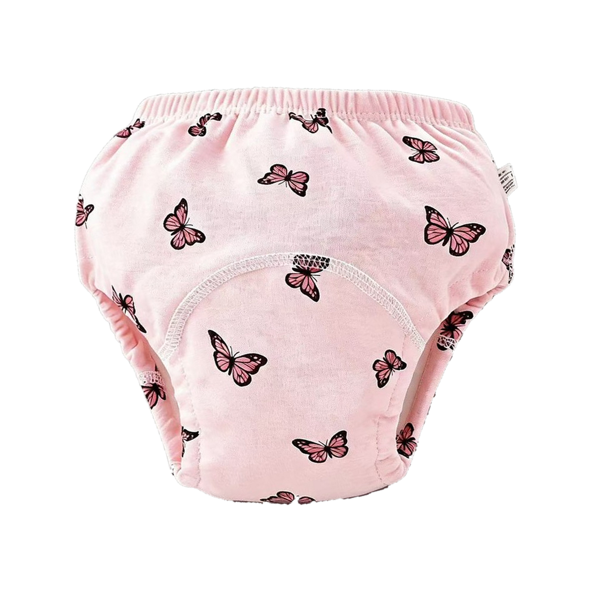Butterflies print: soft pink training underwear with butterflies