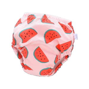 Watermelon print: pink training underwear with watermelon slices