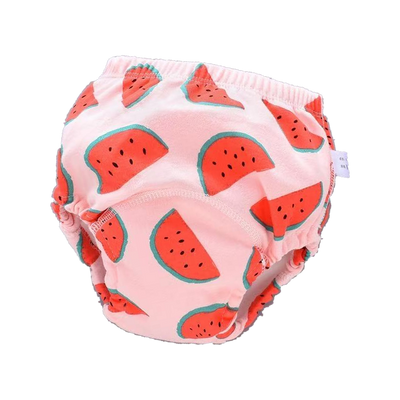 Watermelon print: pink training underwear with watermelon slices